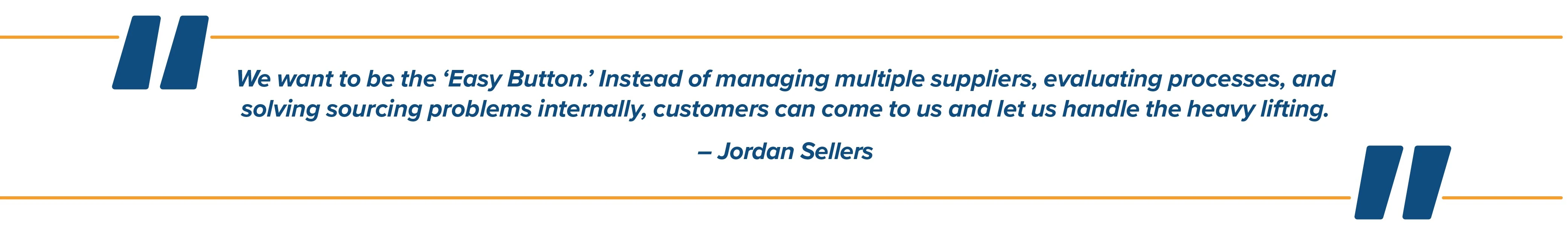 Jordan Sellers Strategic Sourcing Quote 1